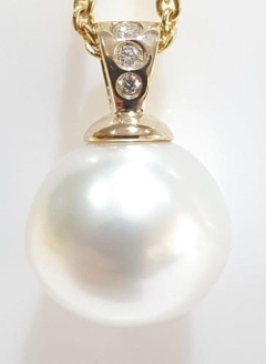 12mmS/S 9KYG, HAMMER SET, 0.04ct