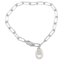 10mm S/SEA 20cm SILVER B'L, 4.7mmANKER RECHTECK,