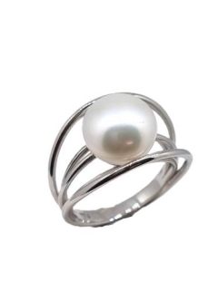 11.5mmFW.BUTTON, SILVER RING