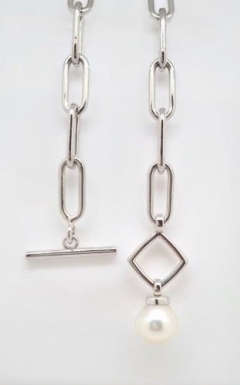 12mm S/SEA SILVER B'L, ANKER RECHTECK, T-BAR HEPTAGON