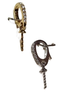 MED. CZ SET ENHANCER, (098) Cup&Post